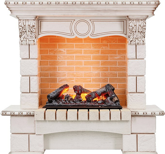 Dimplex Pierre Luxe очаг Cassette 600 NH слоновая кость/шампань угловой_3